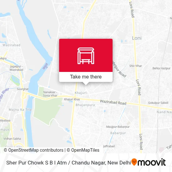 Sher Pur Chowk S B I Atm / Chandu Nagar map