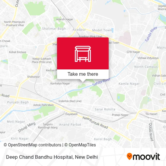 Deep Chand Bandhu Hospital map