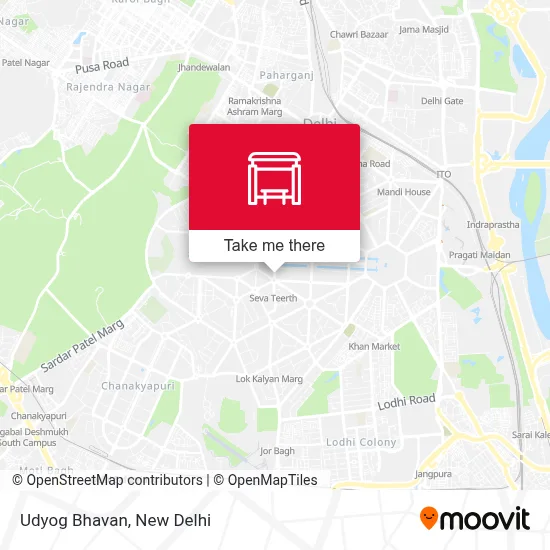 Udyog Bhavan map