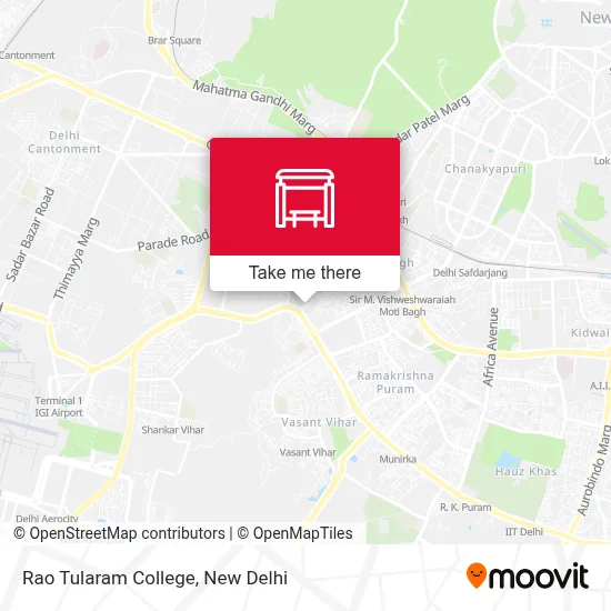 Rao Tularam College map