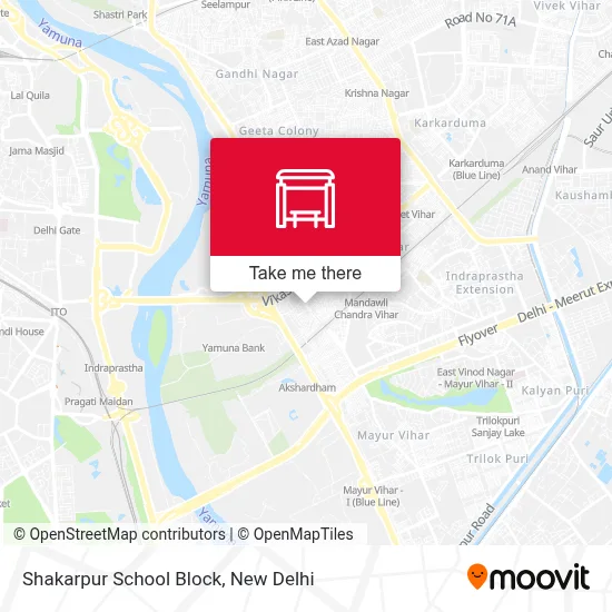 Shakarpur School Block map