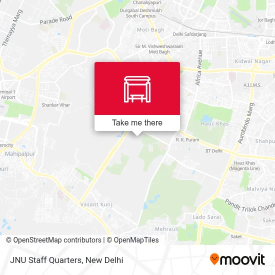 JNU Staff Quarters map