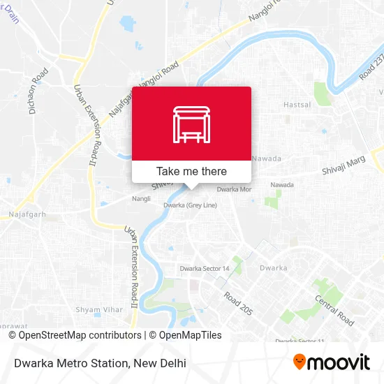 Dwarka Metro Station map
