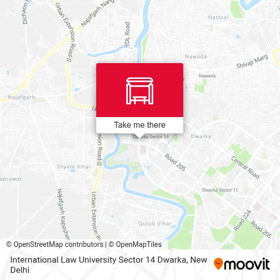 Int Law University Sec 14 Dwarka map