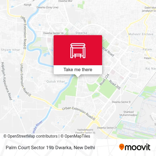Palm Court Sec 19b Dwarka map