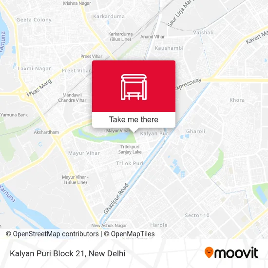 Kalyan Puri Block 21 map