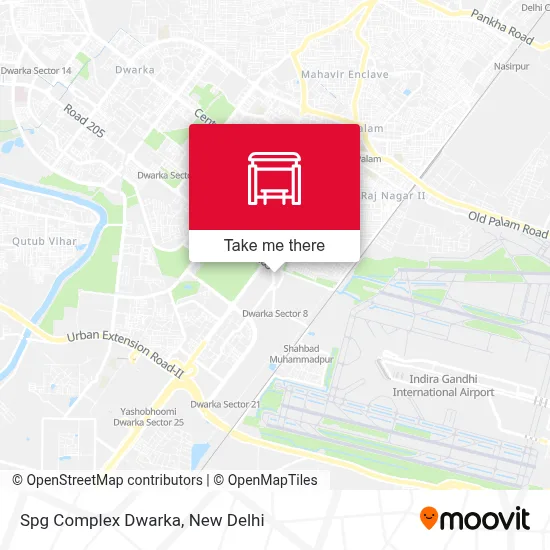 Spg Complex Dwarka map