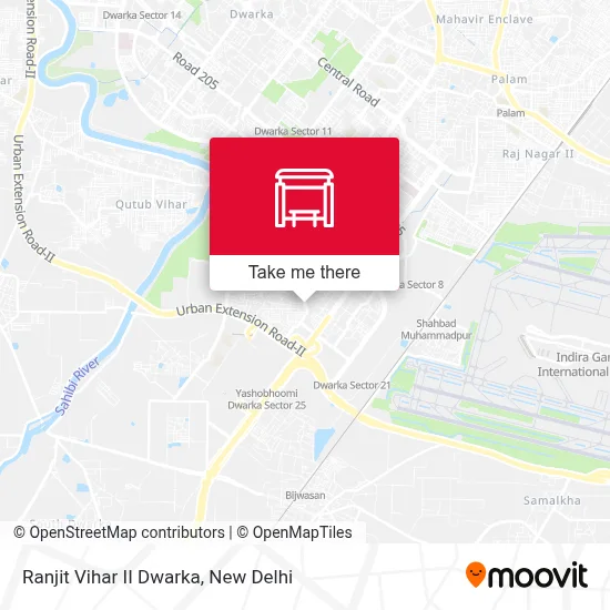 Ranjit Vihar II Dwarka map