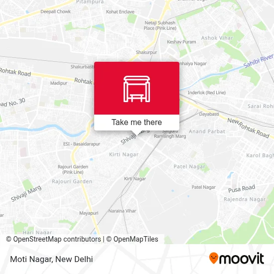 Moti Nagar map