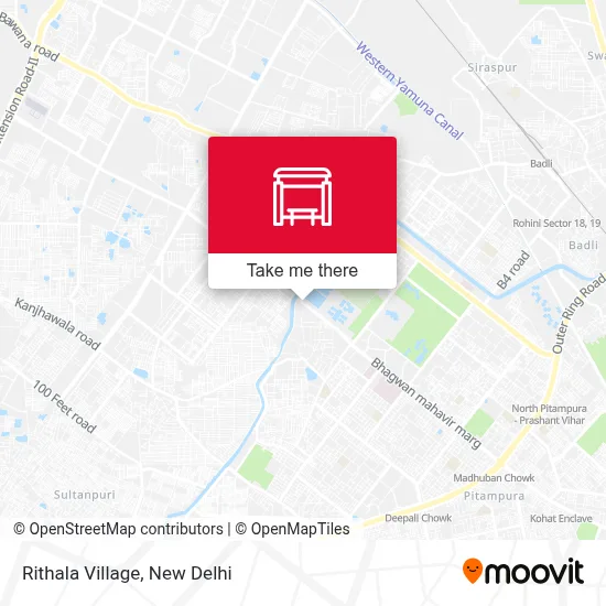 Rithala Village map