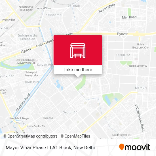 Mayur Vihar Phase III A1 Block map