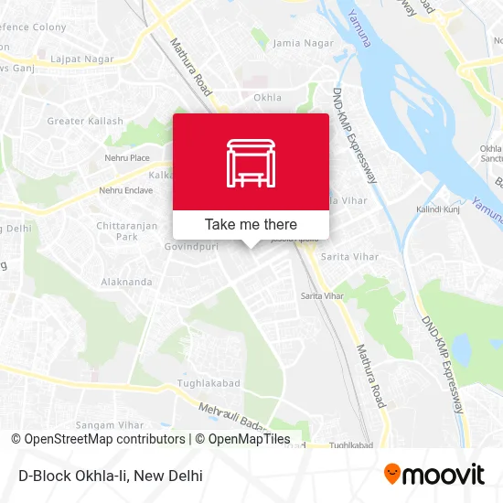 D-Block Okhla-Ii map