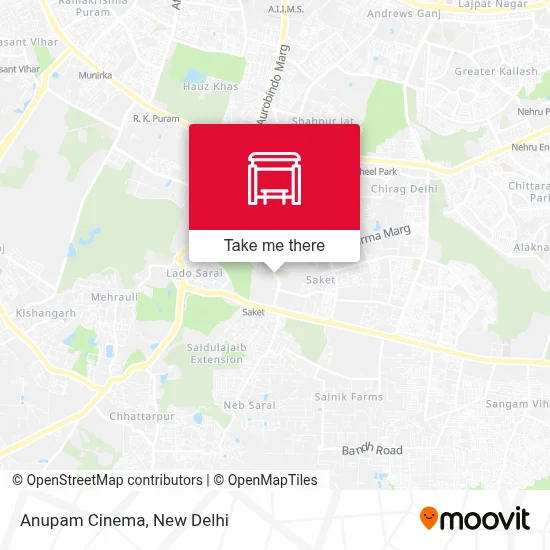 Anupam Cinema map