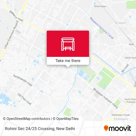 Rohini Sec 24/25 Crossing map