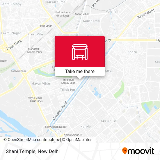 Shani Mandir map