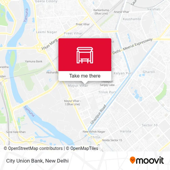 City Union Bank map