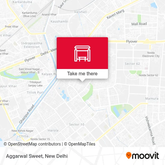 Aggarwal Sweet map
