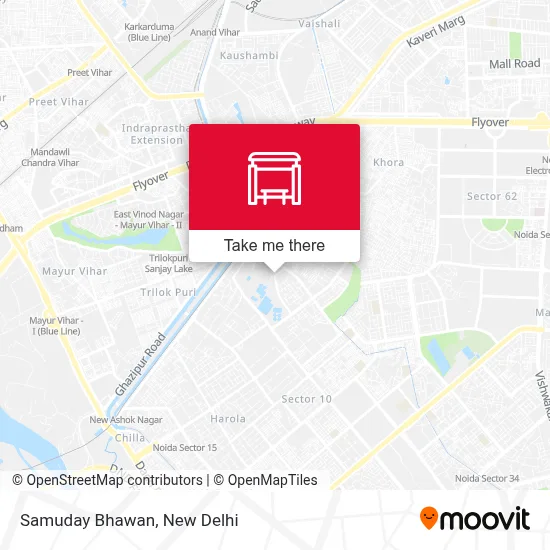 Samuday Bhawan map