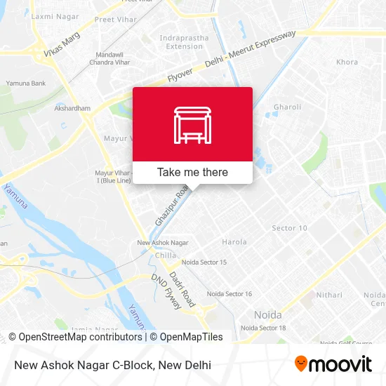New Ashok Nagar C-Block map