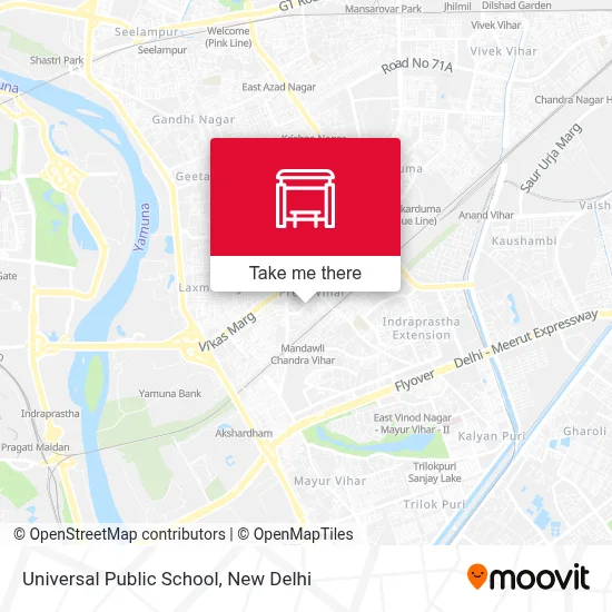 Universal Public School map