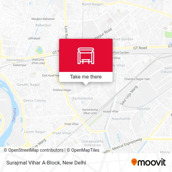Surajmal Vihar A-Block map