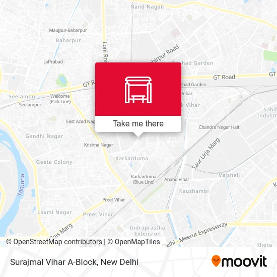 Surajmal Vihar A-Block map