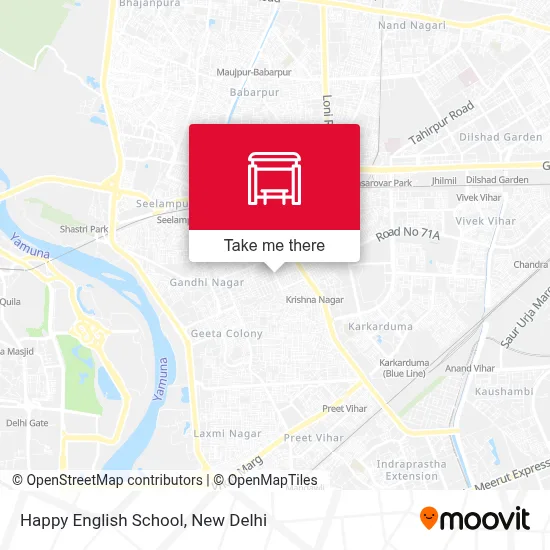 Happy English School map