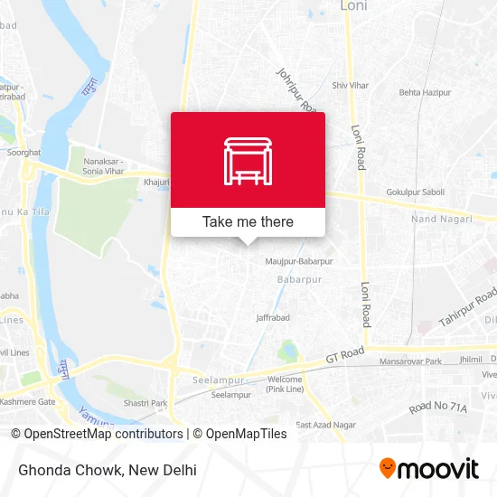 Ghonda Chowk map