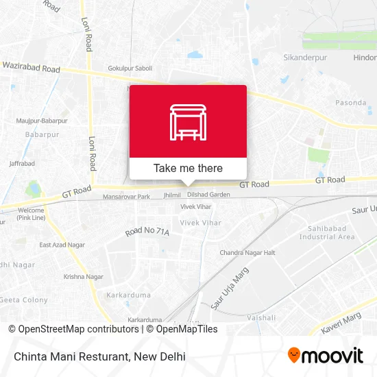 Chinta Mani Resturant map