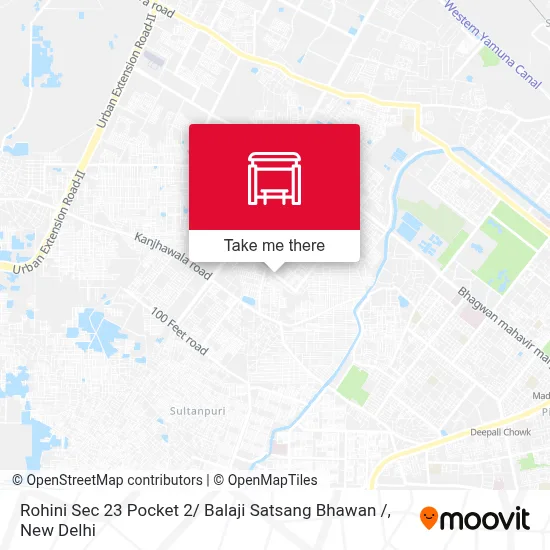 Rohini Sec 23  Pocket 2/ Balaji Satsang Bhawan / map