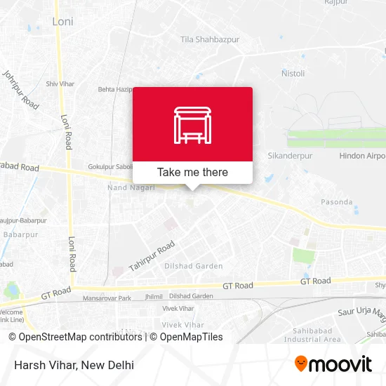 Harsh Vihar map