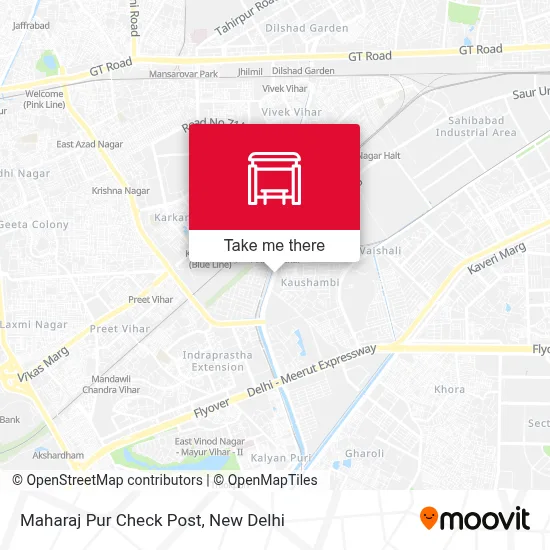 Maharaj Pur Check Post map
