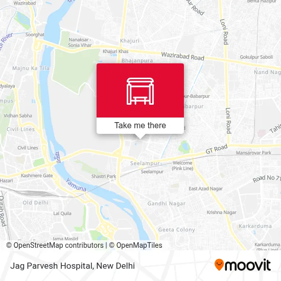 Jag Parvesh Hospital map