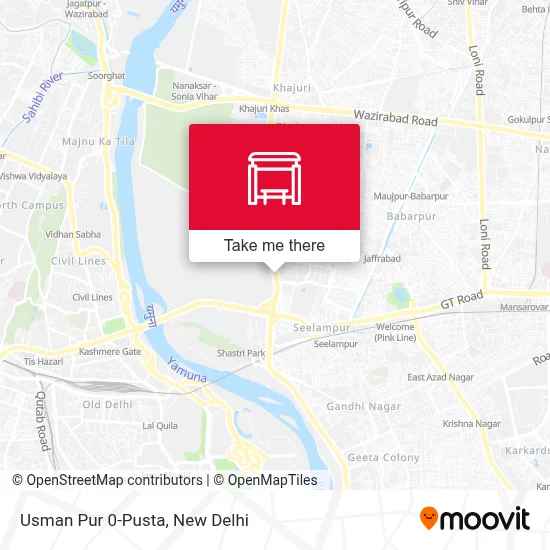 Usman Pur 0-Pusta map