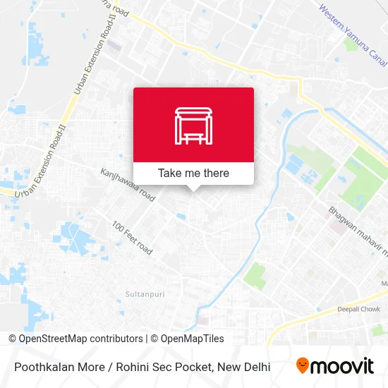 Poothkalan More / Rohini Sec  Pocket map