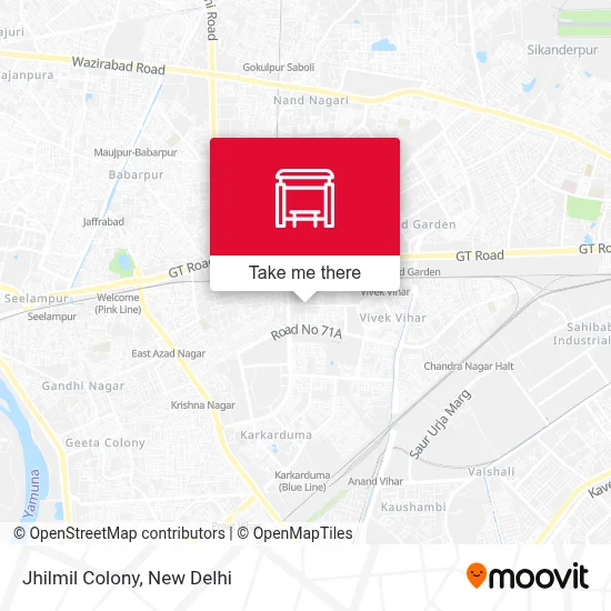 Jhilmil Colony map