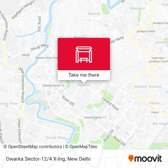 Dwarka Sector-12/4 X-Ing map