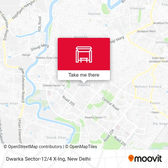 Dwarka Sector-12/4 X-Ing map