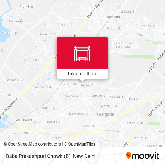 Baba Prakashpuri Chowk map