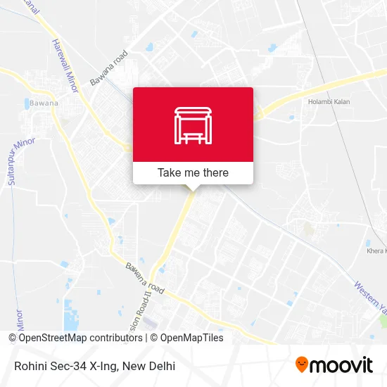Rohini Sec-34 X-Ing map