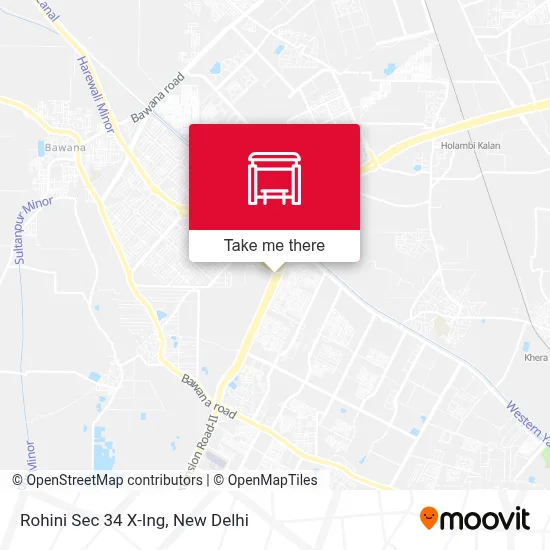 Rohini Sec 34 X-Ing map