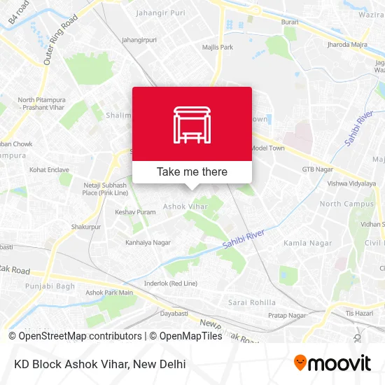 KD Block Ashok Vihar map