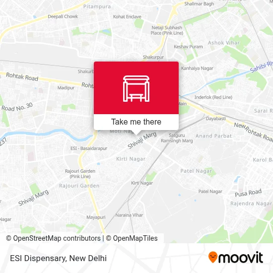ESI Dispensary map