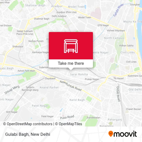 Gulabi Bagh map