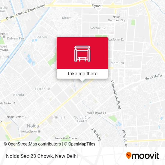 Noida Sec 23 Chowk map