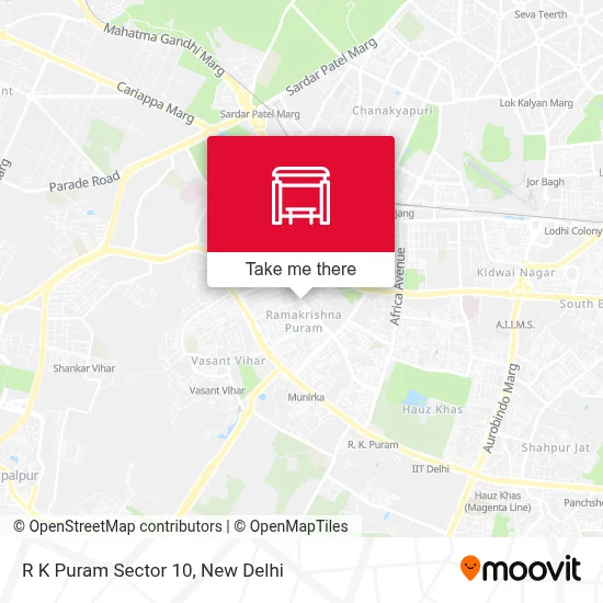 R K Puram Sector 10 map