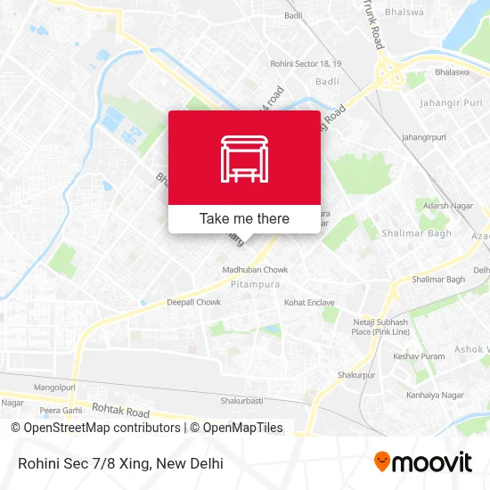 Rohini Sec 7/8 Xing map