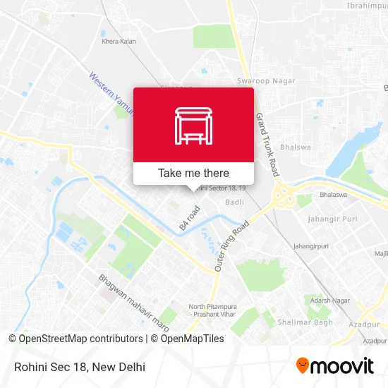 Rohini Sec 18 map