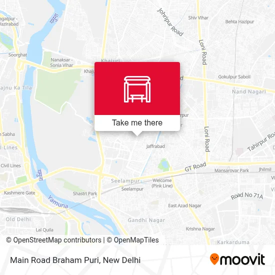 Main Road Braham Puri map