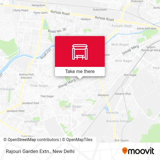 Rajouri Garden Extn. map